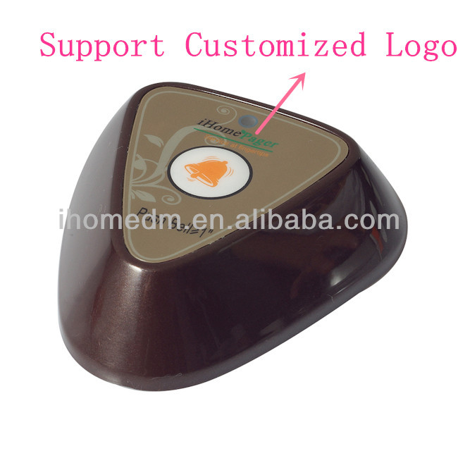 Triangular shape high quality wireless call bell restaurant