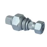 Galvanized Truck Wheel Bolts And Nuts 10.9 12.9 Grade For Mitsubishi, Isuzu