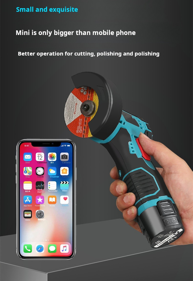 12V Lithium Angle Grinder Wireless Angle Grinder For Easy Cutting