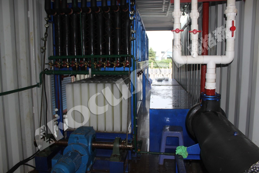 Water Cooling Direct Cooling System Containerized Ice Block Making Machine 10 ton/day