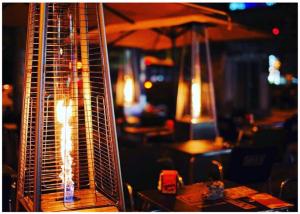 Quality Outdoor 2270mmH stainless steel silver portable gas patio heater wholesale