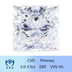 Quality Princess Shape Loose Lab Grown Diamond Synthetic With IGI Certification wholesale