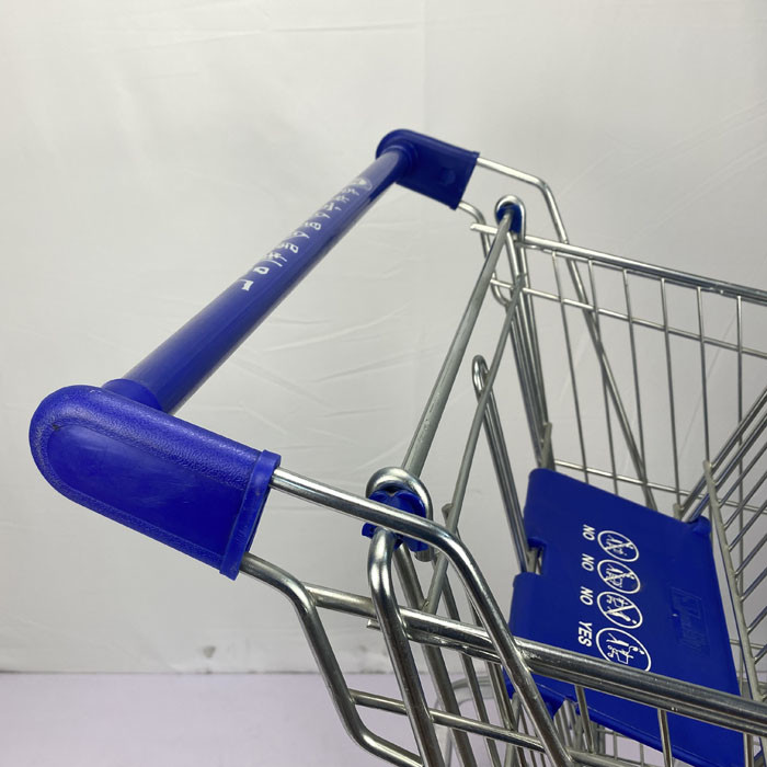 150L German Regular Supermarket Metal Trolley without Base Frame with Child Seat Self-Produced and Wholesale