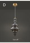 Decoration Glass Hanging Lamp for Dining Room Kitchen Bar LED Stars Glass