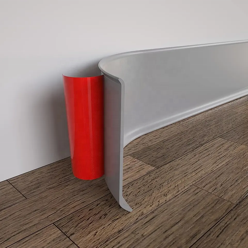 Sample 5-7days Flexible Baseboard Peel and Stick Vinyl Wall Base Cove Base Self-Adhesive