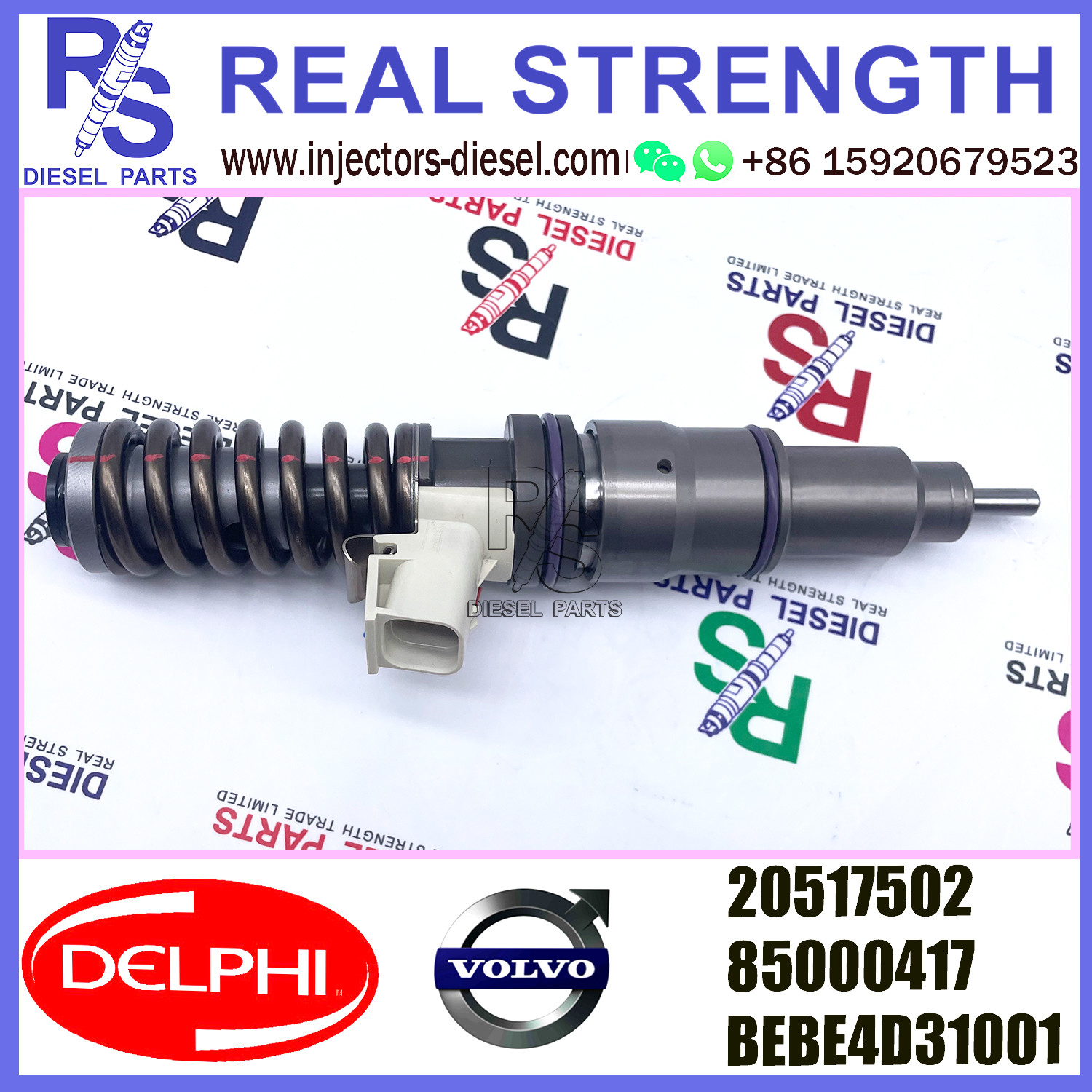 V-O-L-V injector 20517502 diesel Fuel Injection Injector 20517502 85000417 BEBE4D31001 E3.1 for V-O-L-V D12 3155 465 BHP