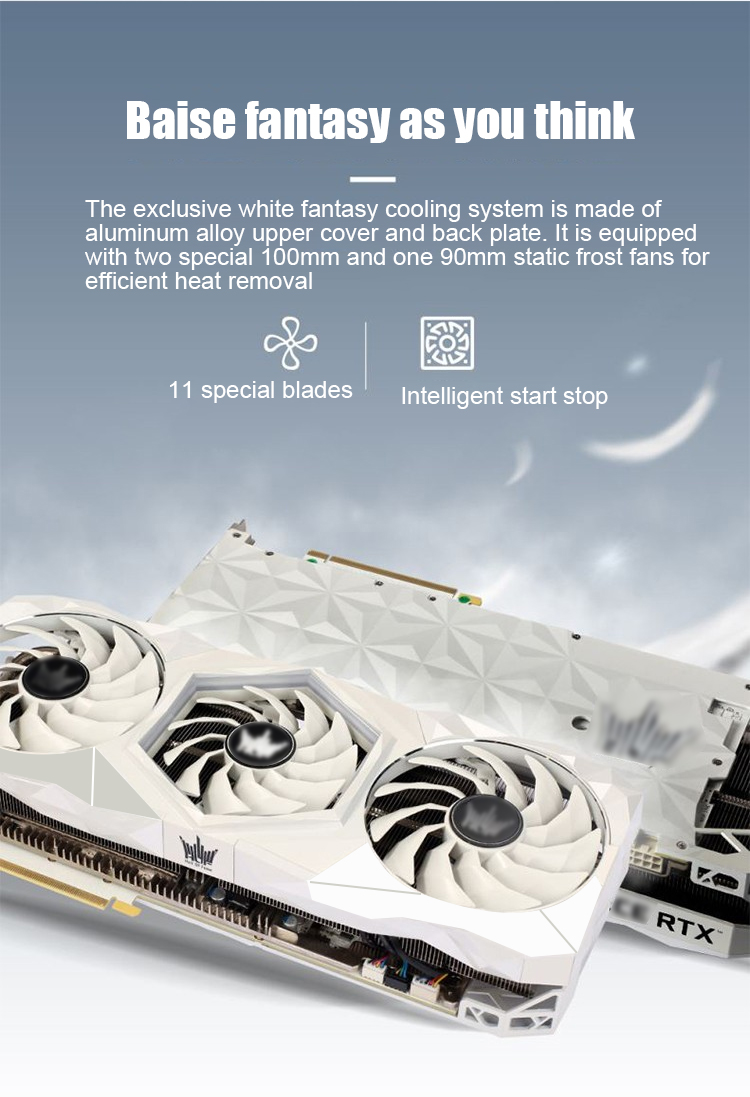 384 Bit Nvidia Gforce Video Card RTX 3090 Graphics Card GDDR6 24GB Memory