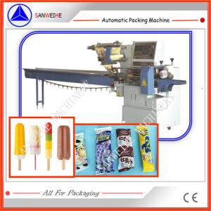 Quality PLC Controlling Flow Wrap Packing Machine Ice Lolly Moon Cakes 4.6KW wholesale