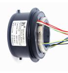 Aluminum Alloy High Speed Slip Ring , Rotary Slip Ring Sandblasting Oxidation