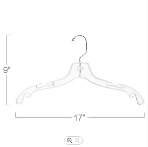 Quality PS Thick Plastic Hangers , Transparent Plastic Shirt Hangers wholesale