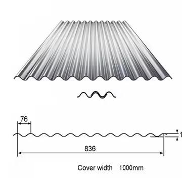 Special Offer on Z61-Z90 Coating Galvanized Corrugated Roofing Steel for 470mm