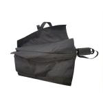 19 Inch Black Mens Two Fold Umbrella Compact Automatic Open Metal With Black