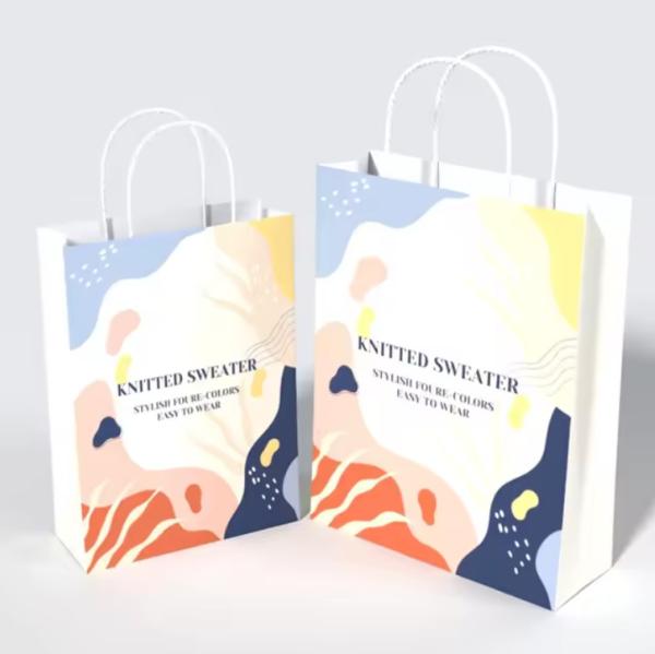 Convenient And Durable Restaurant Food Carry Personalized Premium Kraft Paper