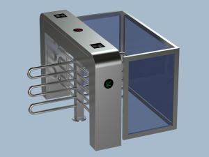 Quality Manual Half Height Turnstiles , Glass Turnstile Gate 1 Year Warranty wholesale