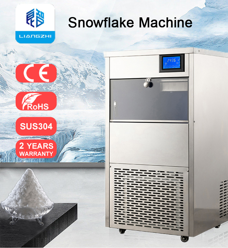 R134a Refrigerant 220V LZ-160 Snowflake Ice Making Machine for Commercial in Market