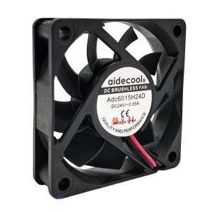 Quality 60x60x15mm Black Blower Fan 12V , 3000RPM Exhaust Fan In Computer wholesale
