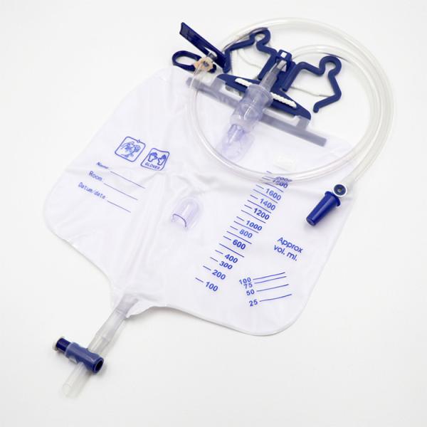 Cheap Disposable PVC Urine Collection Bag , 2000ml Foley Catheter Bag for sale