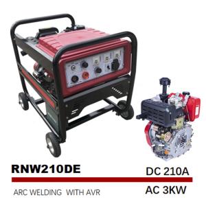 Quality 210A Arc DIESEL powered Engine Welder Generator 12.5L Small Tank wholesale
