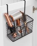 Modern Style Hair Tool Organizer for Wall Mounted Hair Dryer Bathroom Cabinet