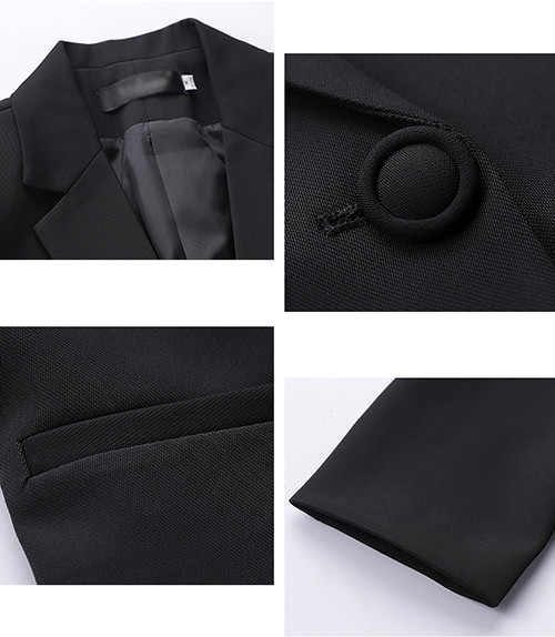 Long-Sleeved Slim Fit Women's Suit Autumn Winter Trousers Suit Business Workwear Suit