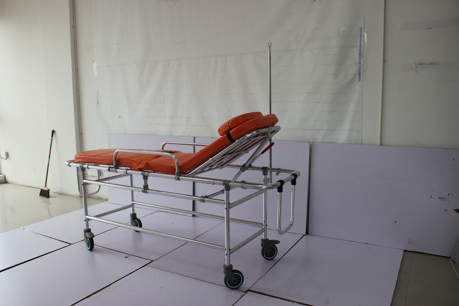 190CM & 21inch Hospital Stretcher Patient Transfer Trolley Aluminum Alloy Non Magnetic Cart