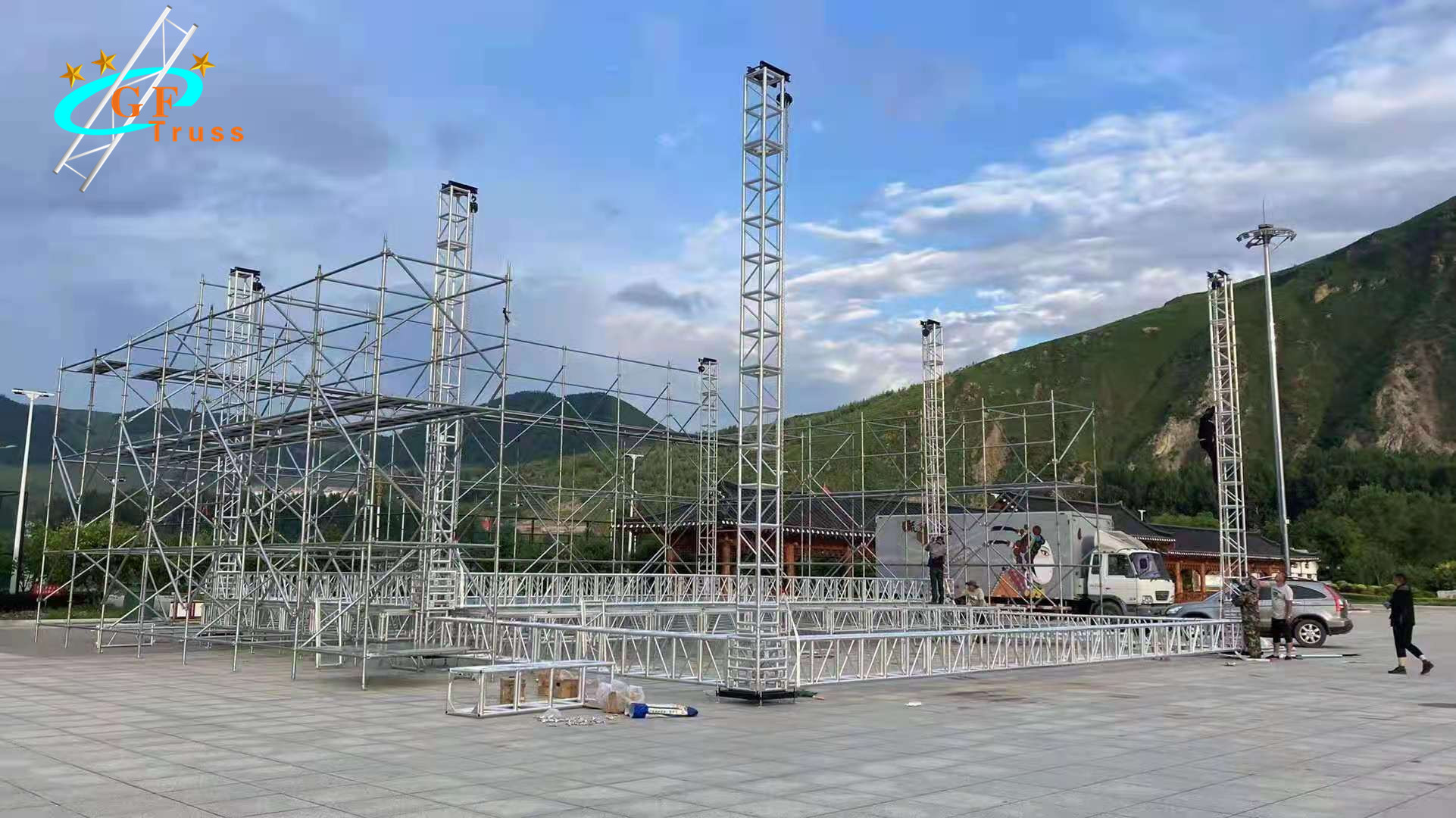 Customizable Aluminum Frame Event Lighting Stage Truss For Concert