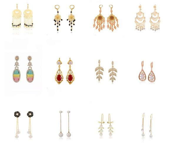 Hollow Palace Style 14k Gold Stainless Steel Earrings 5.8cm
