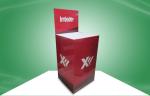 Red Cardboard Dump Bins Promoting Cleaning Pad Eye - Catching Design