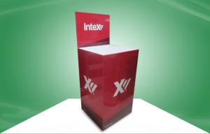 Quality Red Cardboard Dump Bins Promoting Cleaning Pad Eye - Catching Design wholesale