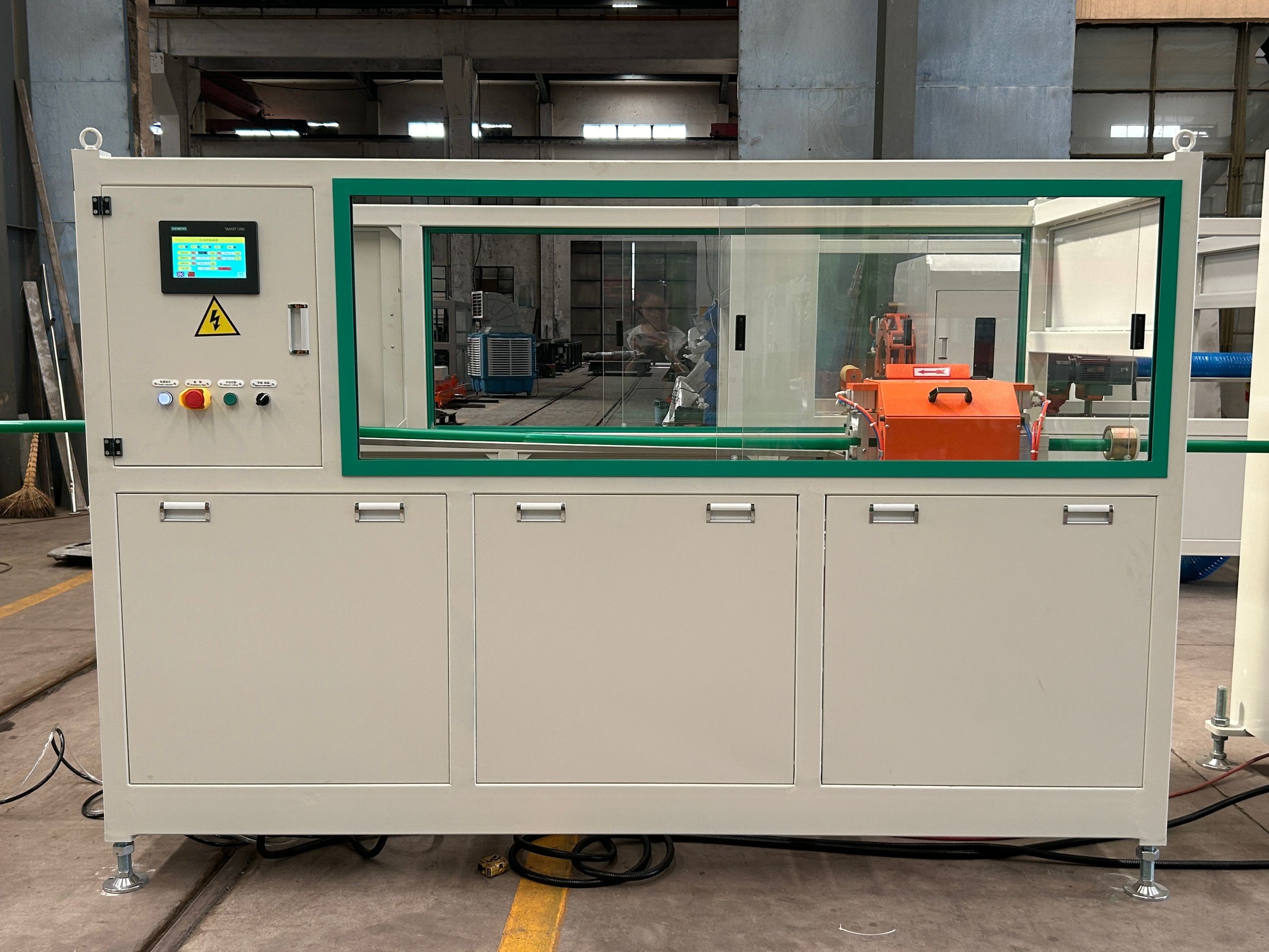 20-50mm Fast High Speed PE PP HDPE PVC PPR Mpp Plastic Water Gas Supply Drainage Solid Wall Pipe Hose Tube Making Machine Production Extrusion Line