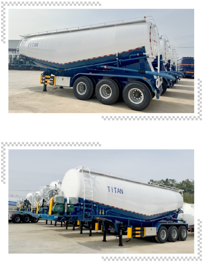 TITAN 3 Axle 50 Ton Dry Bulk Tanker Trailers for Sale