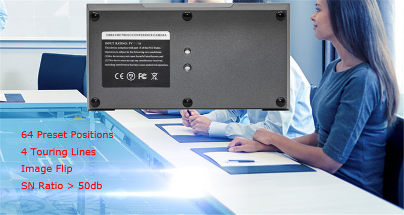 Sony CMOS 10X HD PTZ Video Conference Camera With Wireless Remote Control