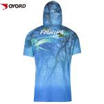 Professional Custom Fishing Jerseys Skin Friendly Loose Cut Fit High Resolution