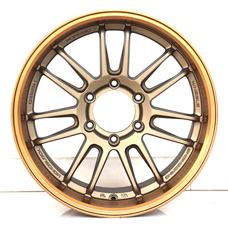 18-inch branded new energy car aluminum alloy gold wheels rims 6x139.7