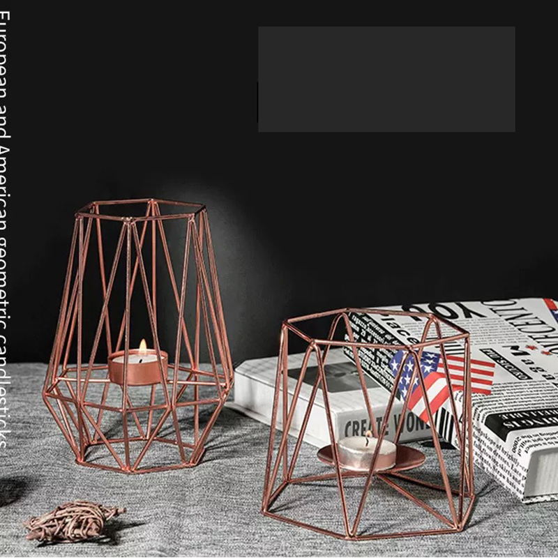 Hot Sale Metal Candle Stand Sturdy Material Wholesale Candlestick Tabl Lamp Nordic Candle Holder