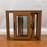 Bathroom Home Super Sliding Aluminium Window Brown Glazing Aluminium Windows