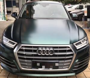 Quality Acrylic Based Adhesive Backing Matte Car Vinyl Wrap Dark Green Metallic Effect wholesale