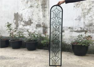 Quality Window Door Flat Clear Beveled Glass , Pattern Custom Beveled Glass Panels wholesale