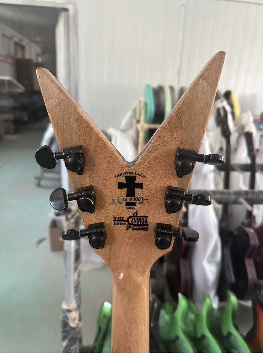 Custom Flamed Maple Top Washburn Dean Dimebag Darrell Electric Guitar Rosewood Fingerboard Irregular Shape Body Guitar