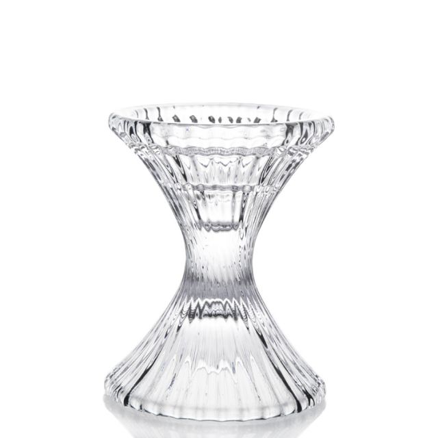 Hot sales customized clear crystal glass candelabra candlestick holder