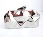 New metal diamond fashion clutch bag dinner diagonal portable shoulder bag woman