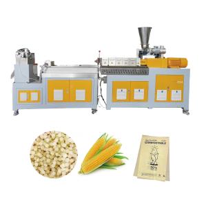 Quality PET PLA Twin Screw Extruder for Biodegradable Plastic Production Eco Extrusion Machine for Sustainable Plastic Manufacturing wholesale