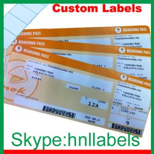 Quality Thermal Boarding Passes Boarding Cards wholesale