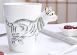 Cartoon Rabbit Hand Painted 450ml Heat Press Mugs