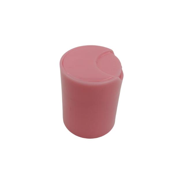 Ribbed Closure Style Press Aluminum Top Bottle Plastic Sliver Disc Cap For