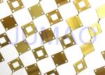 Geometrical Plates Decorative Metal Curtains Gold Round Plates For Interior