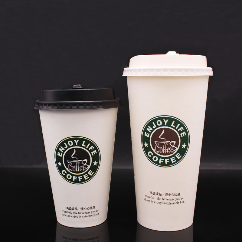 Single Wall takeaway Disposable Hot Beverage Cups Flexo Printing