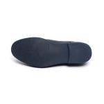 Euro 39size OEM Breathable Genuine Leather Dress Shoes Navy Blue