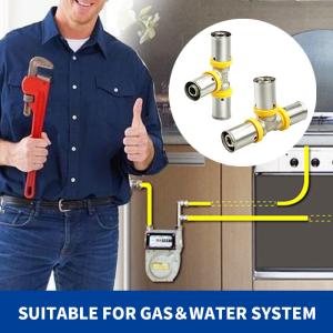 Quality 3/4 Inch Industrial Press Plumbing Fittings PEX Tubing Compatibility wholesale