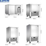 Commercial Blast Kitchen Fridge Freezer 550W For Dumplings Seafood